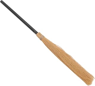 HOMSFOU Halloween Witch Broom Plastic Witch Broomstick Wizard Flying Broom Cosplay Broom Props for Stage Performance Costume Party