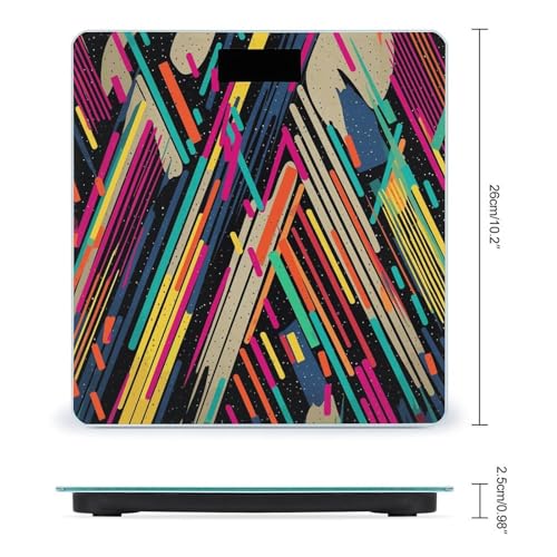 Báscula Digital de Baño Colorida con Medidor de Cinta miniatura 2