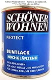  Protect Buntlack 125 ml, Fb.-Nr.: 9900 schwarz hochglänzend, Alkydharzlack SW