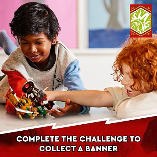 LEGO NINJAGO Lloyd’s Mech Battle EVO Building Set 71781, with 2 Action Figures, 2 Posable Ninja Action Figures to Build, Ninja Toy for Kids Ages 6+ with Bone Warrior and Golden Lloyd Minifigures 4 51M0VTiFcEL. AC