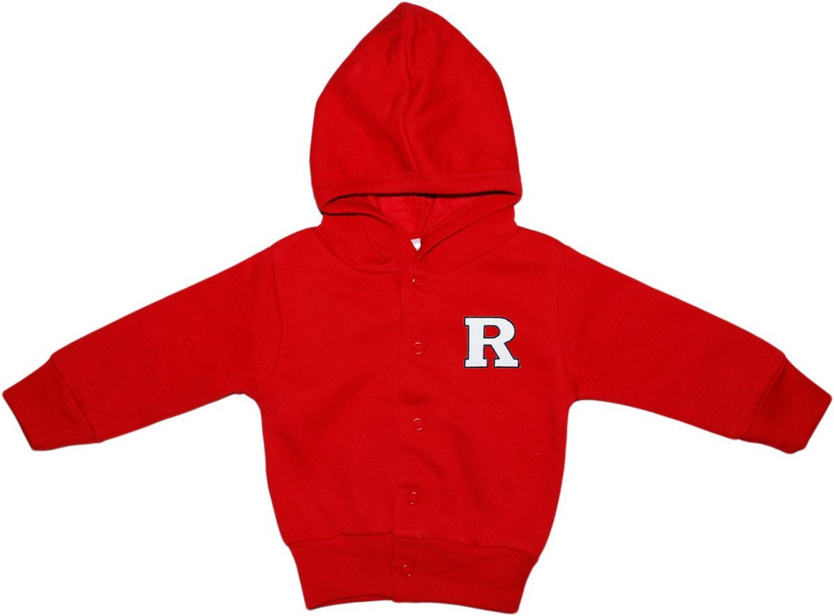 Creative Knitwear Rutgers University Newborn Infant Baby Snap Hooded Jacket