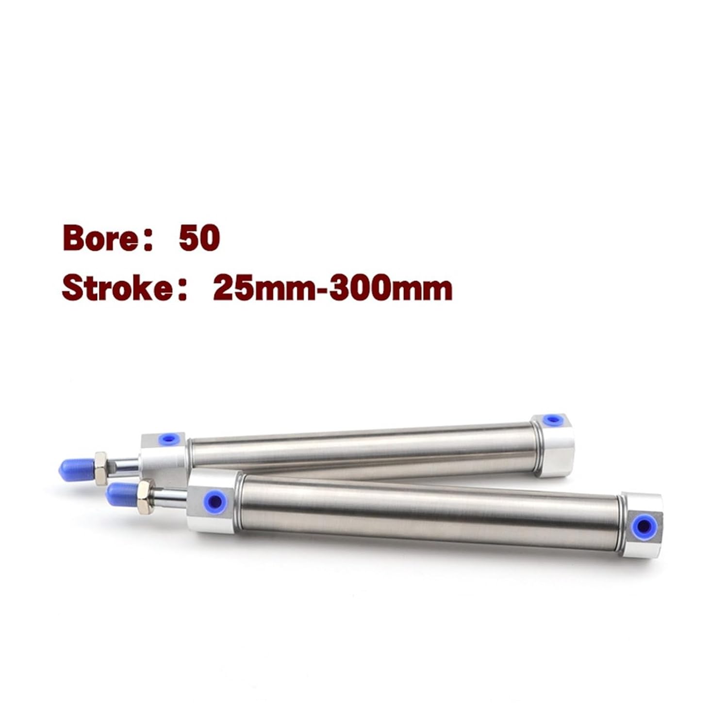 Stainless Steel mini Cylinder MG50-25/50/75/100/150/200/250/300-S-FA MG50-25S MG50-50S MG50-75S MG50-100S MG50-125S MG50-150 (Size : MG50-50S)