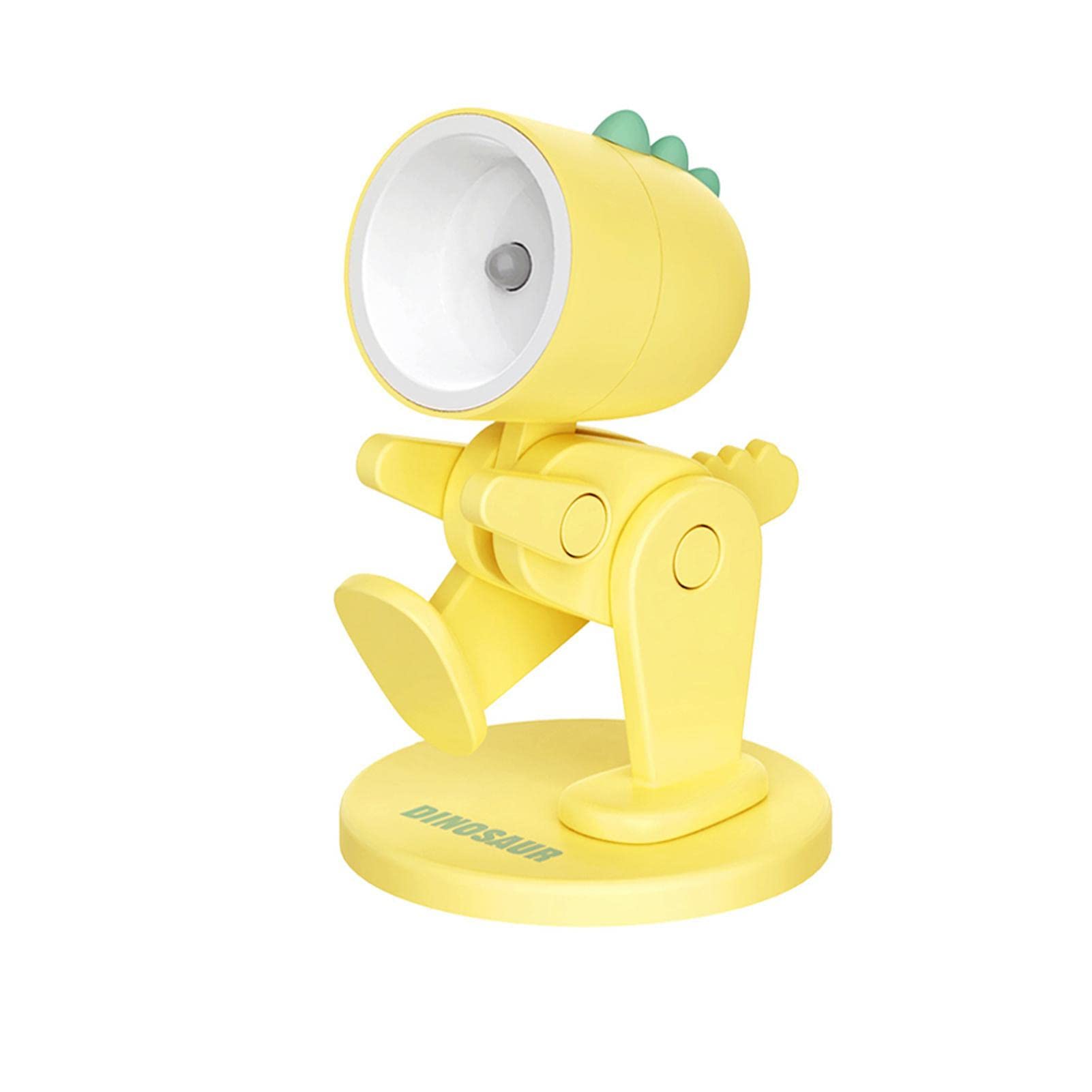 KERALI Unique Dinosaur Desk Lamp, Dinosaur Shaped Night Light, Cute LED Desk Night Light, Phone Holder and Adjustable Creative Design Lamp for Kids and
