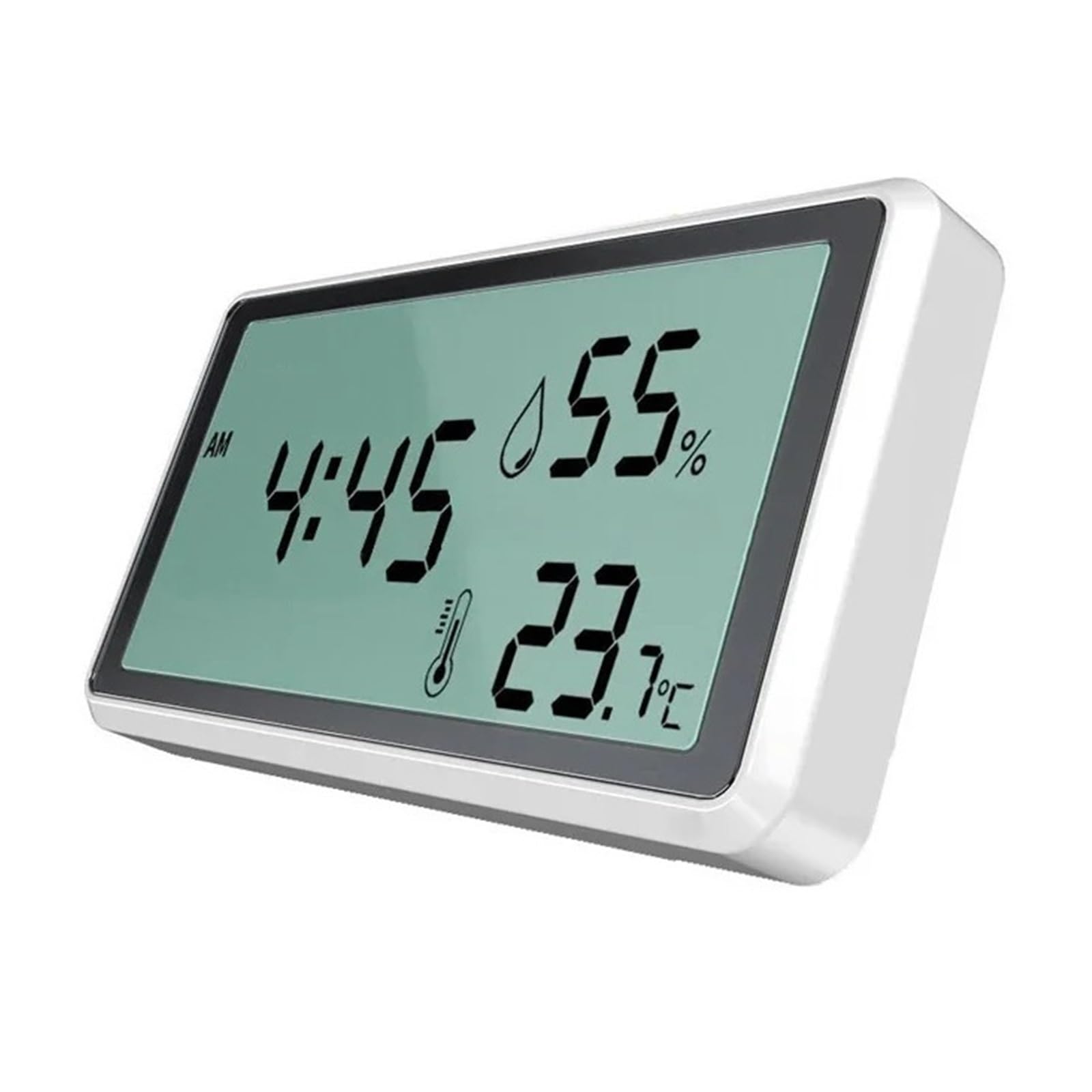Elektroniczny termometr Higrometr Stacja pogodowa Domowa wysoka precyzja z zegarem stołowym Czujnik temperatury i wilgotności