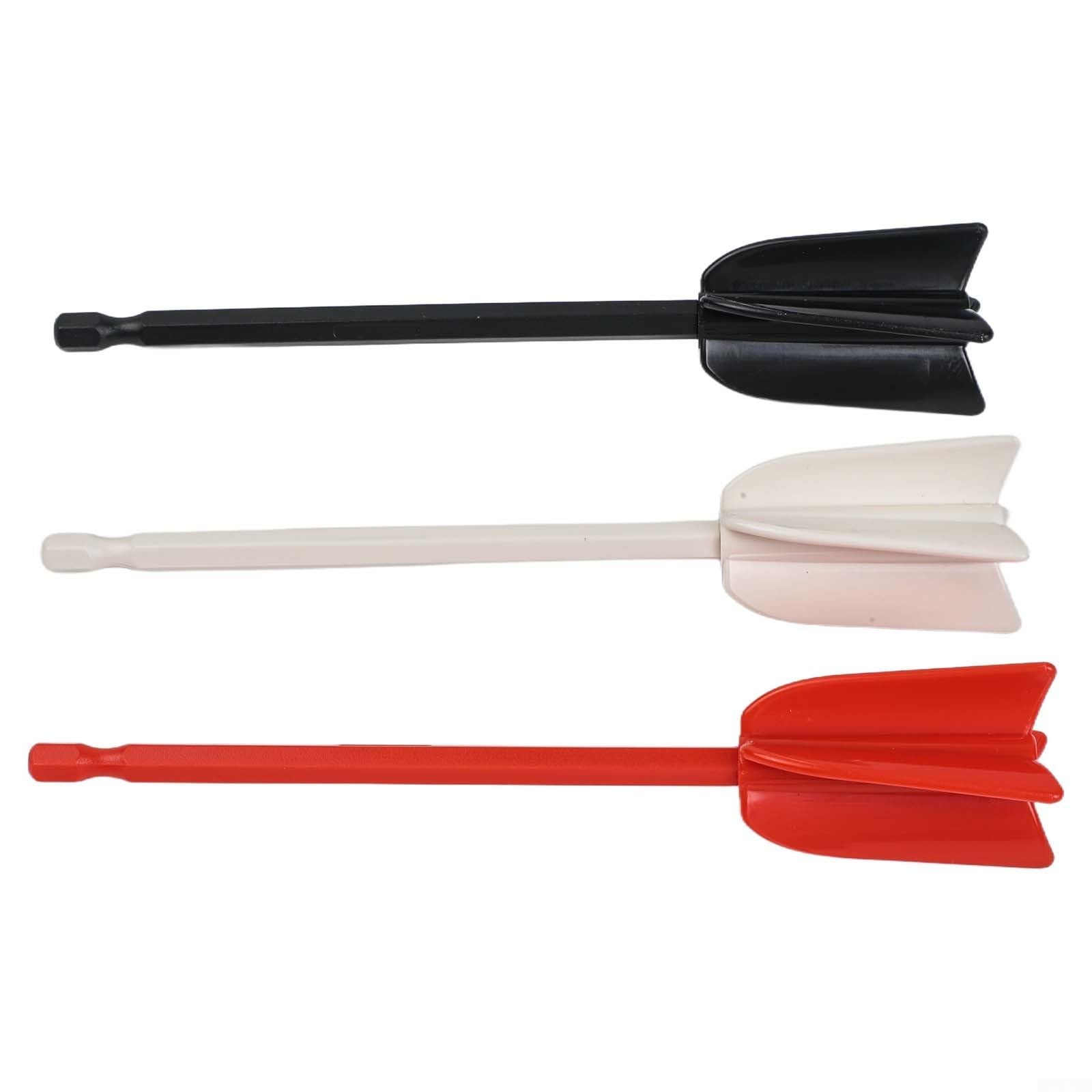 6 accesorios mezcladores de resina epoxi para taladro, batidor en espiral para pinturas, esmaltes de cerámica, manchas, 16.5 pulgadas de largo, varillas mezcladoras ABS reutilizables