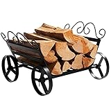 ✿ Fácil montaje: rejilla para leña para exteriores, resistente, soporte para rejilla de almacenamiento de leña, tubular de acero, fácil de montar, simplemente conecte las piezas con los accesorios en minutos. Empiece a apilar su leña.
