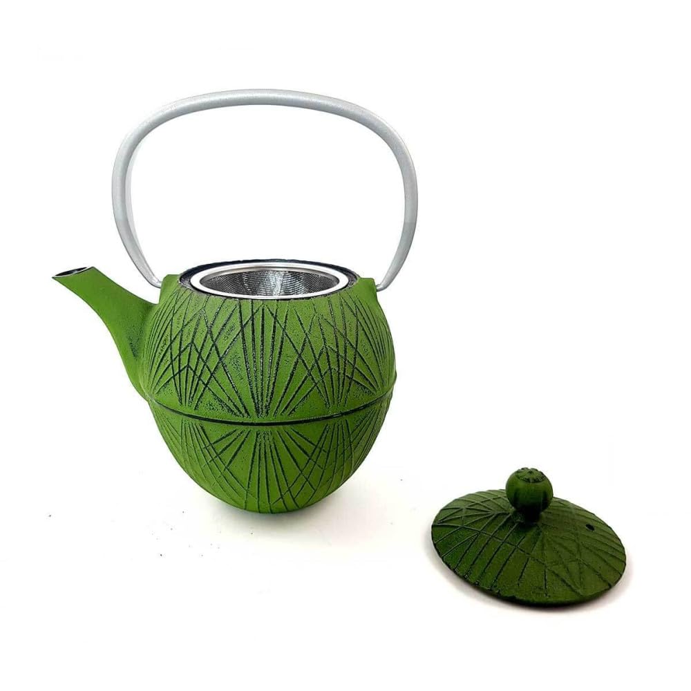 Kumo - Tetera de hierro fundido verde (1 litro)