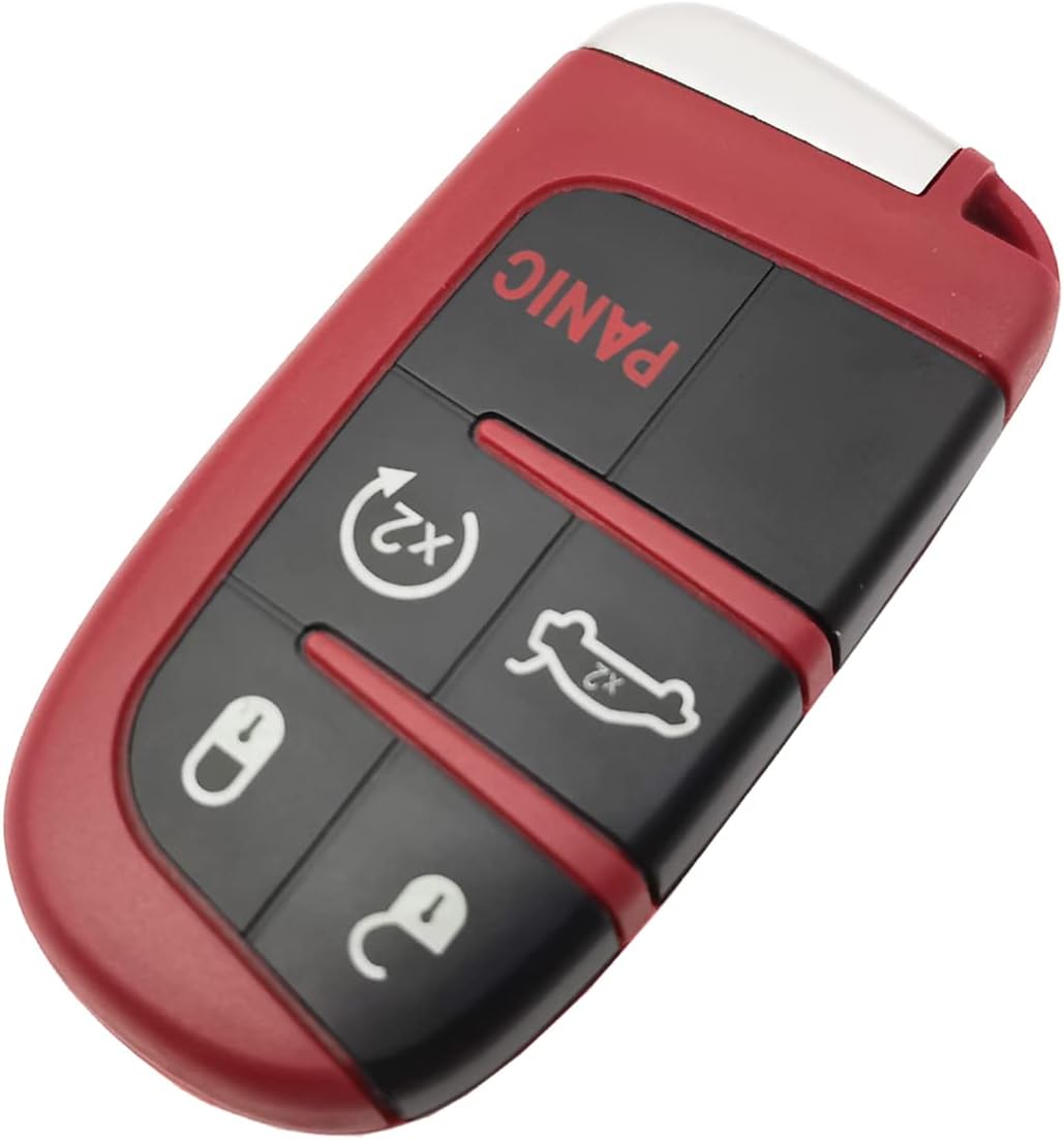 Smart Keyless Entry Key Fob Cover fit for Jeep Grand Cherokee Dodge Challenger Charger Dart Durango Chrysler 300 Key Case - Image 2