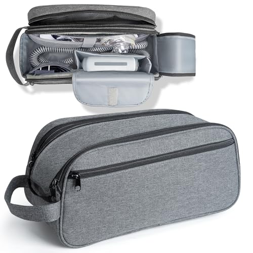 CPAP Travel Bag for ResMed AirMini Machine, Portable Storage Organizer Case Fits for CPAP Machine and Accessorie, Grey
