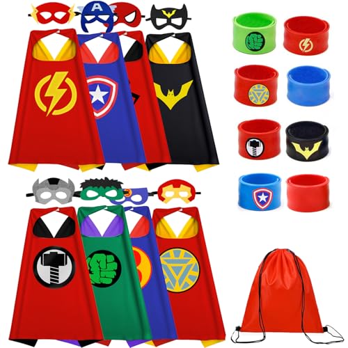 KARAZZO Superhero Capes Set and Wristbands Kids...