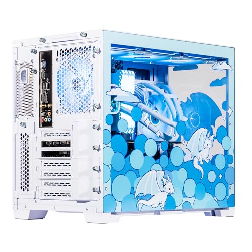 Image of Velztorm Frosty Dragon Custom Built Gaming Desktop PC (AMD Ryzen 7 5700X, GeForce RTX 5060, 32GB DDR4, 2TB PCIe SSD, RGB Fans, 240mm AIO, 850W PSU, WiFi 5, Bluetooth 5.0, RJ-45, Win 11 Home)