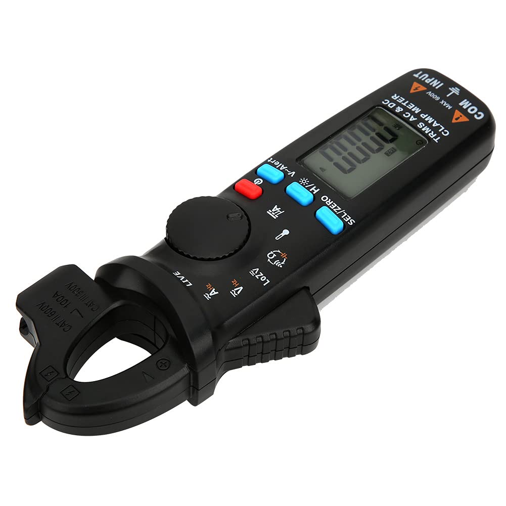 Pinza Amperimétrica, ACM91 True RMS Digital AC/DC Corriente Pinza Amperimétrica Multímetro Corriente AC/DC Voltaje Resistencia Capacitancia Frecuencia Medida de Temperatura