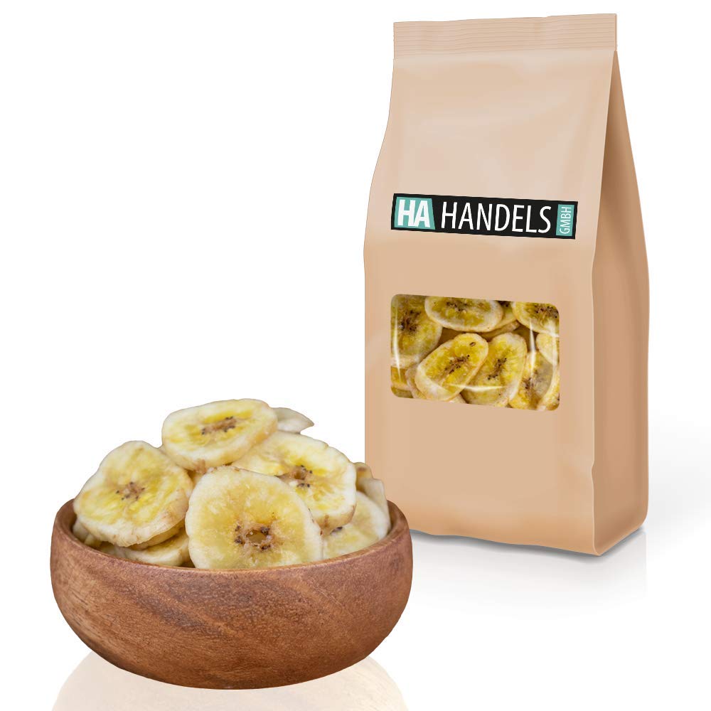 Bananenchips mit Kokosnussöl frittiert getrocknet naturbelassen ohne Zucker ungeschwefelt ungesüßt vegan wiederverschließbare Verpackung 1kg - 5kg (5kg)