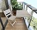 INTERBUILD Toronto Mesa de terraza Plegable para balcón Ajustable FSC Madera de...