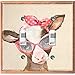 Metal Light Switch Plate Cover Cute Baby Animal Hipster Cow ANM048