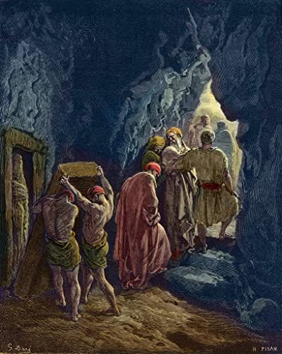 Pinturas murales carteles El entierro de la esposa de Abraham de Gustave Doré 60x90cm