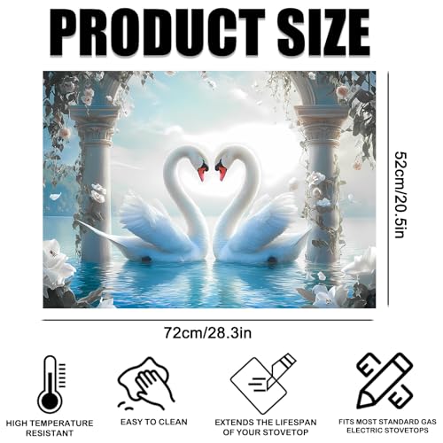 Image of Nuxovilar Swan Heart Stove Cover Diatom Mud 20.47x28.34 In