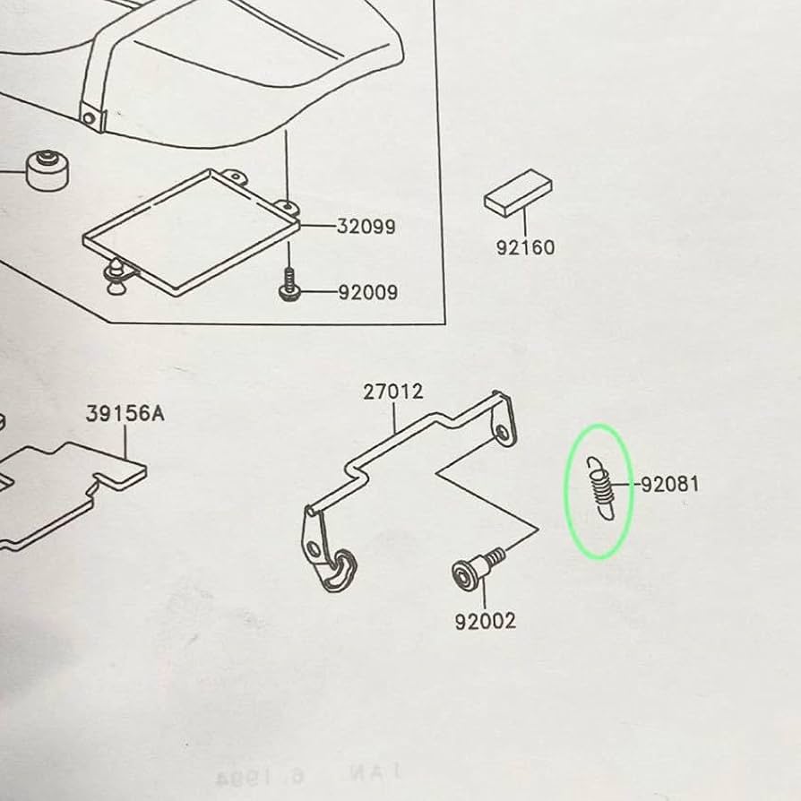 Amazon.co.jp: カワサキ純正 ゼファー400 C3C7用 シートフック