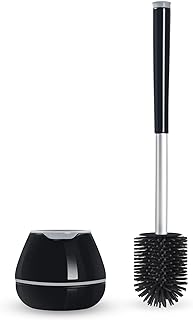 BOOMJOY Toilet Brush and Holder Set, Black Si...,