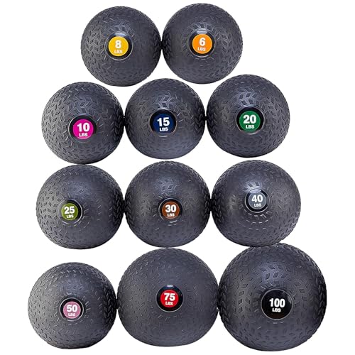 Fitvids Workout Exercise Fitness Weighted Medicine Ball, Wall Ball and Slam Ball, Multiple Styles and Sizes - Image 5