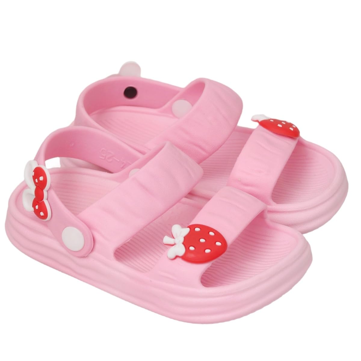 Yellow Bee Strawberry and Bow Sandals for Girls, Pink, 2.5, 9-10 Years (B0CDQ7RQVH) Amazon Price History, Amazon Price Tracker
