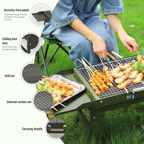 Barbecue à charbon pliable compact pour optimiser vos espaces - 3