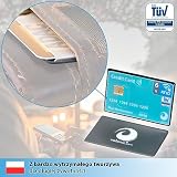 valonic RFID Blocker osłona ochronna - 6 sztuk z podłużną wkładką - przetestowana przez TÜV - przezroczysta, plastikowa - osłony ochronne NFC, osłona karty EC ochrona RFID