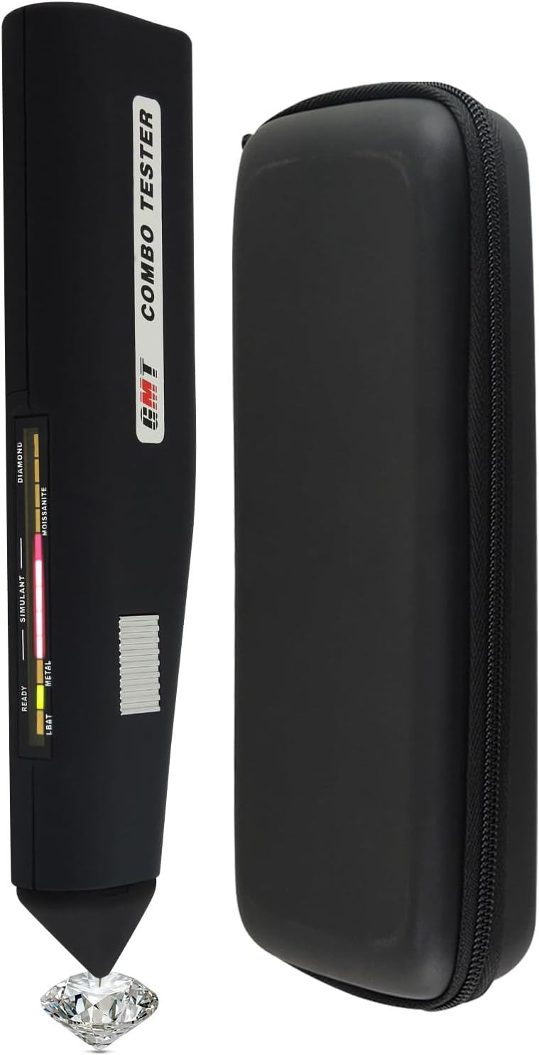 DANOPLUS Diamond & Moissanite Tester Combo - Professional Diamond Detector with Audible & Visual Alarm - High Accuracy & User-Friendly - Ideal for Jewelers, Gemologists & Professionals