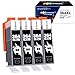 GPC Image Compatibili Cartucce d'inchiostro Sostituzione per HP 364 XL per Photosmart 5510 5520 5522 6520 7520 6510 B010 B109a D5460 B110A Officejet 4620 4622 Deskjet 3520 3070A (Nero, 4-Pack)