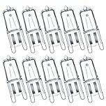 GMY G9 Halogen Light Bulbs 40W G9 Capsule Light Bulbs 230V 2700K Warm White Dimmable 10 Pack