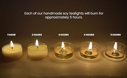 Maple Cinnamon Pumpkin Scented - Soy Tealight Candles, 12 Pack - Brown Tealight Candles - Highly Scented - Made With Soy Wax - Handmade In The Usa - Candeo Candle - Fall Scents #TOP4