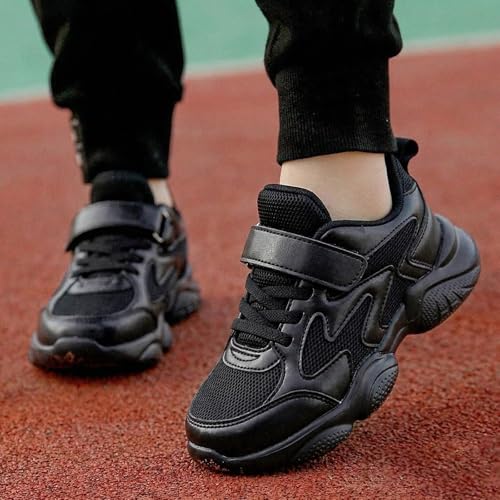 Baskets de course en maille pour garçon, chaussures de sport légères à scratch - 6