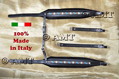 Gurte für Akkordeon Akkordeongurte Akkordeonriemen FOLK 8 CM DELUXE 100% italienische Produktion