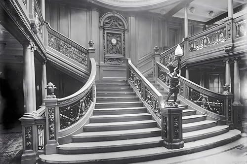 History Galore 24"x36" Gallery Poster, Grand Staircase of RMS identical