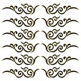Réparation et embellissement-- Les appliques florales noires avec une délicate bordure dorée mettent en valeur un style bohème vintage distinct avec un contraste de couleurs saisissant. Utilisez-les pour couvrir et réparer directement les défauts des vêtements comme les trous ou les rayures, dissimuler les imperfections. Ils peuvent également être librement embellis sur des vêtements pour créer des styles personnalisés