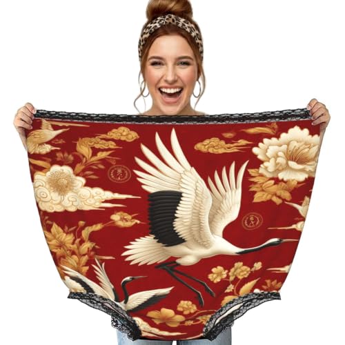 Granny culotte noir Augenstern avec grues de prospérité pour animer vos fêtes