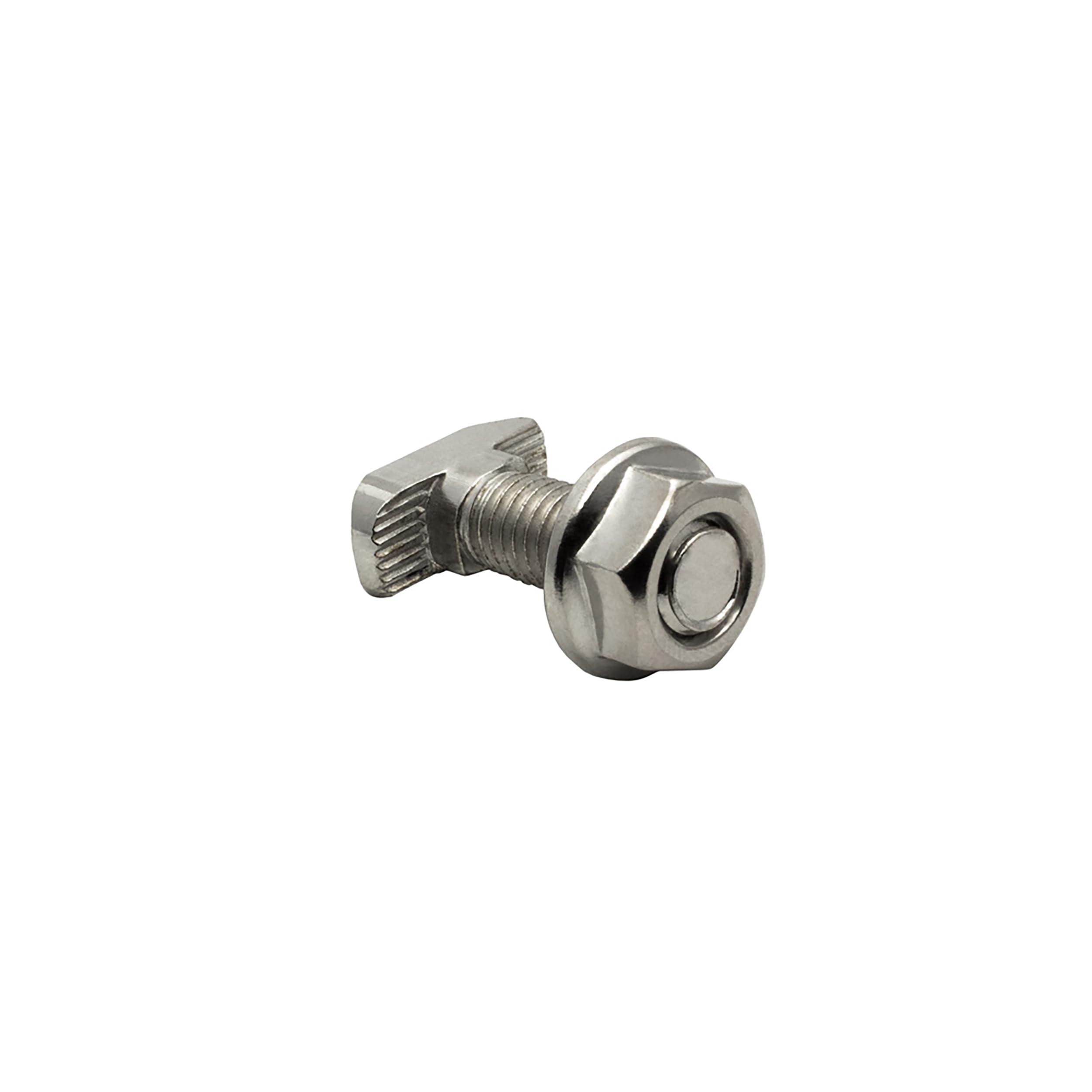 KLAK 40 - Edelstahl Hammerkopfschraube T-Schraube M8 25mm Nut 8 Aluprofil 40-er 10 Stück + Mutter