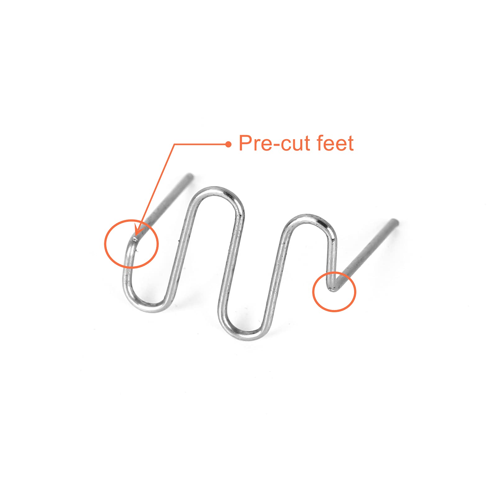 Wakauto Lot De 500 Tiges De Soudage à Chaud Pour Réparation D'agrafes En Plastique, Agrafes à Chaud Pour Voiture, Pare-chocs, 0,8 Mm