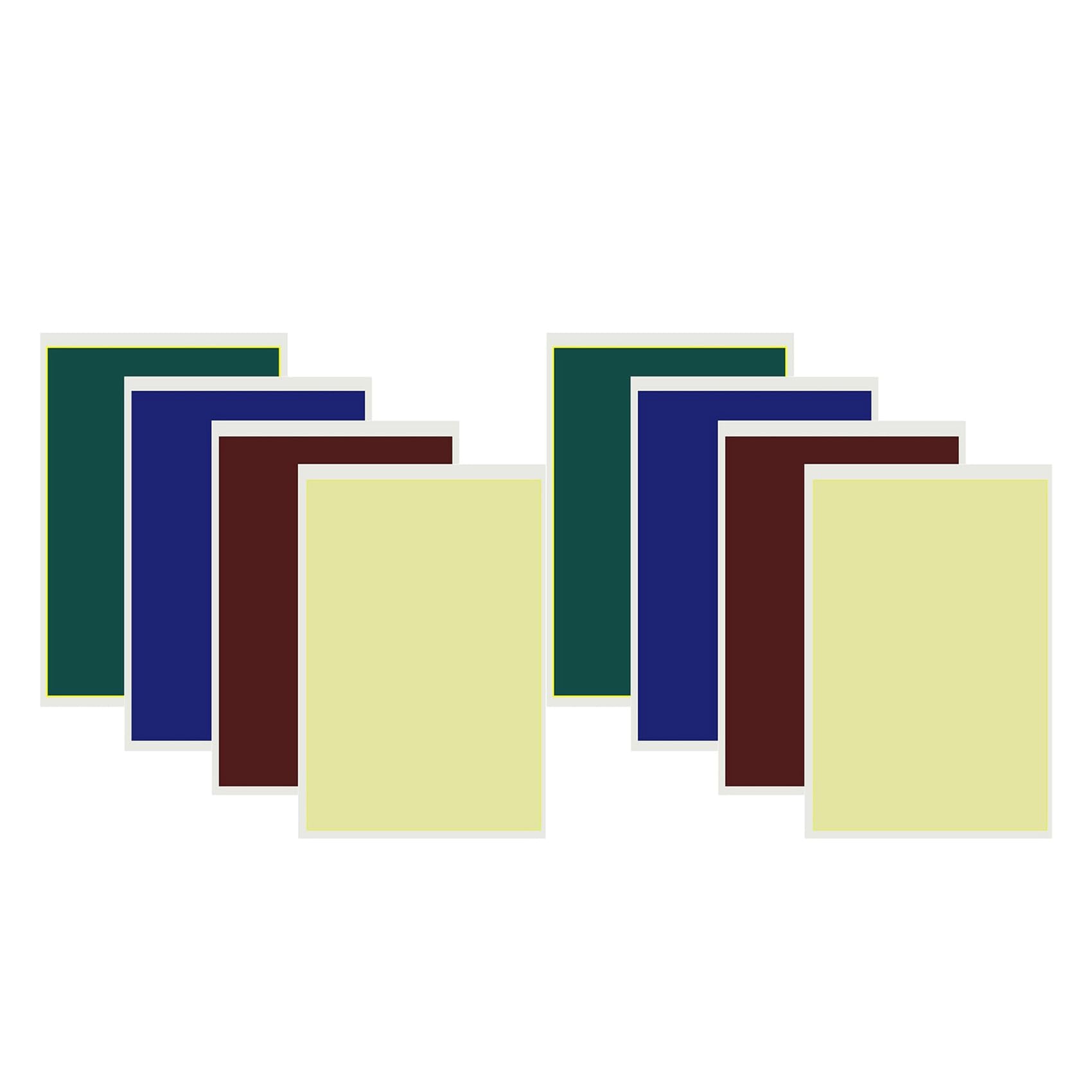 Jnchdghwa As Shown 8Pieces Coloful Engraving Marking Paper 39X27cm Engraving Color Paper Marking Paper For Ceramics Glass Metal