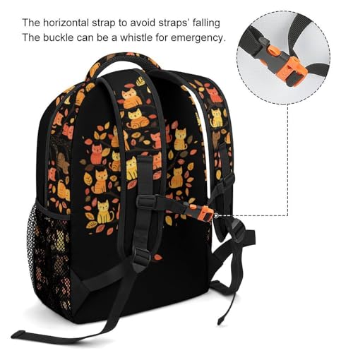 Cats Tree Funny Backpack Casual Daypack Lightweight Shoulders Bag for Men Women Cute Print3