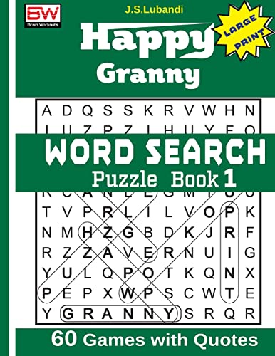 Happy Granny (WORD SEARCH) Puzzle Book 1