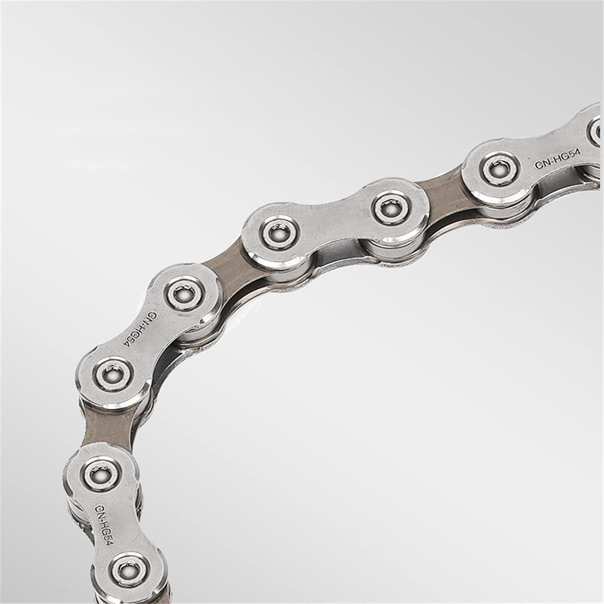 Chaînes de vélo Chaîne de vélo 10 vitesses 112/116 maillons Accessoires de chaîne de vélo de montagne à engrenages fixes pour la plupart des vélos pour vélo de route de montagne (Couleur : Argent, T