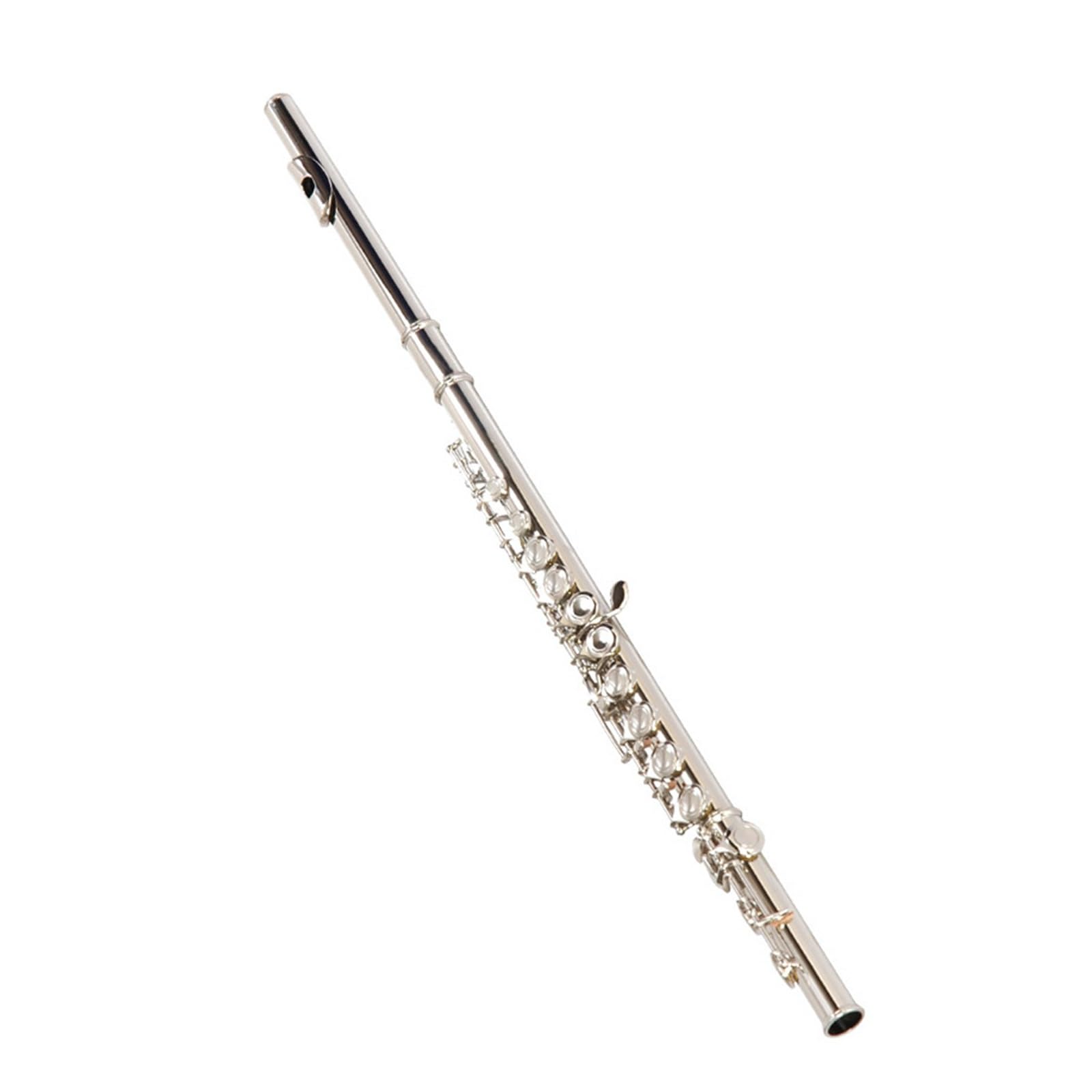 Flauto Traverso In Argento Nichelato Con Chiave In Mi E Do Strumento Di Performance Flauto Standard