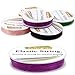EuTengHao 10 Packs Crystal String 0.8mm Elastic String Elastic Cord Stretchy Bracelet String Bead Cord for Bracelet, Beading Jewelry Making（10 Colors, 150m）