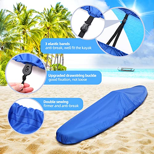 Kayak Cover 9.3-10.5Ft, Sportneer Waterproof Boat Covers, Kayak Cockpit Cover For Outdoor Storage, 300D Dust Canoe Cover-Uv Sunblock Shield Protector Kayak Canoe Cockpit Accessories For Indoor Outdoor #TOP1