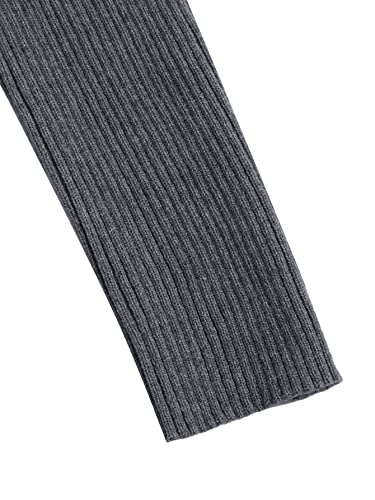 Image of Floerns Women's Tie Front Long Sleeve Rib Knit Shrug Sweaters Cardigan Crop Top