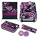 herlitz Schulranzen Set 6-teilig Blossom Dance Ergonomische Ultraleichte Schultasche 1.Klasse Junge Mädchen Kinder 16 L