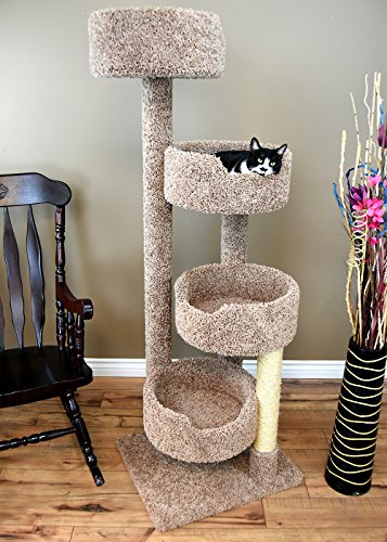 Nuevo árbol para gato color marrón miniatura 1