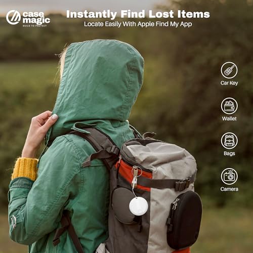 Image of Case Magic G-Tag MFI Certified Bluetooth Item Finder | Apple Find My, iOS Only, No GPS, No SIM | Separation Alarm, 90dB Ring | 8-10 Month Replaceable Battery | for Keys, Bags, Wallet