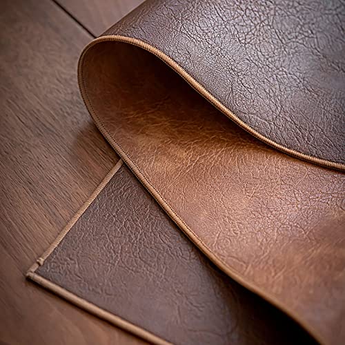 Chemin de table en cuir résistant à la chaleur et imperméable pour dîner - 6